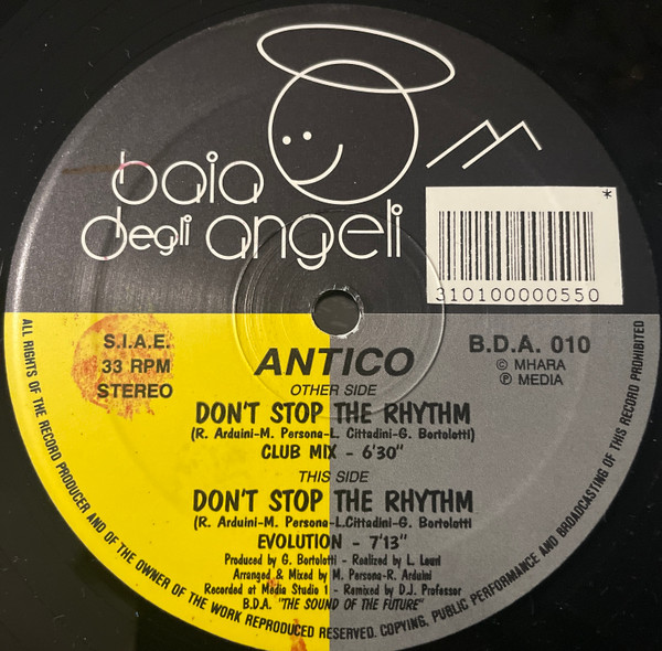 Antico - Don't Stop The Rhythm | Baia Degli Angeli (B.D.A. 010) - 2