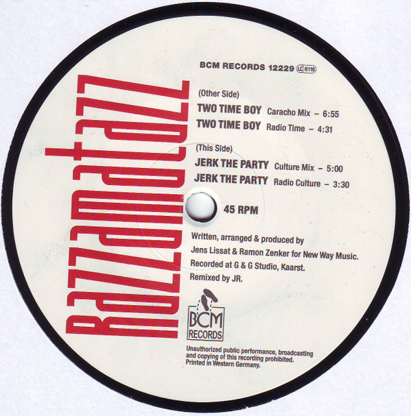 Razzamatazz - Two Time Boy | BCM Records (BCM 12229) - 3