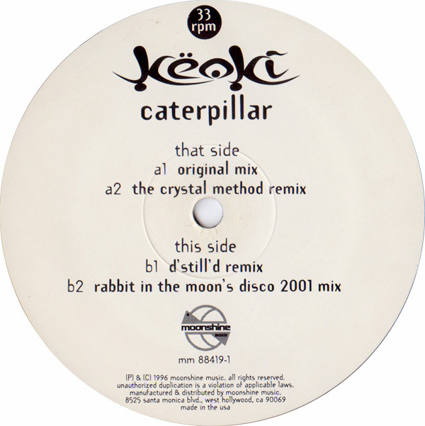 Keoki - Caterpillar | Moonshine Music (MM 88419-1) - 3