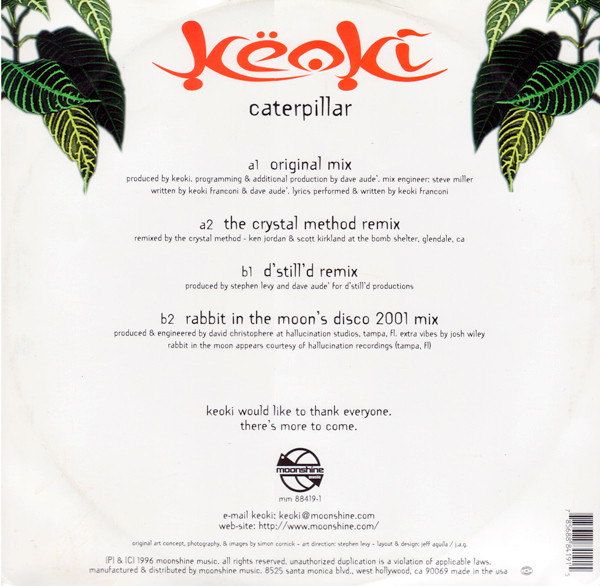 Keoki - Caterpillar | Moonshine Music (MM 88419-1) - 2
