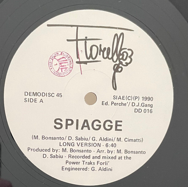 Fiorello - Spiagge | Demo-Disc (DD016) - main Fiorello - Spiagge | Demo-Disc (DD016) - main