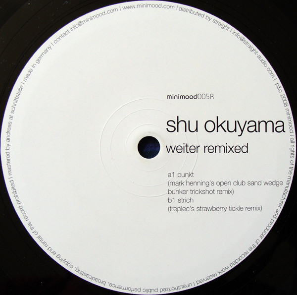 Shu Okuyama - Weiter Remixed | minimood (minimood005R) - 2 Shu Okuyama - Weiter Remixed | minimood (minimood005R) - 2