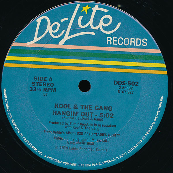 Kool & The Gang - Hangin' Out / Ladies Night | De-Lite Records (DDS-502) - main Kool & The Gang - Hangin' Out / Ladies Night | De-Lite Records (DDS-502) - main
