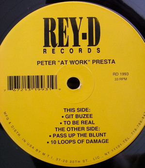 Peter "At Work" Presta - The Loops Of Damage | Rey-D Records (RD 1993)