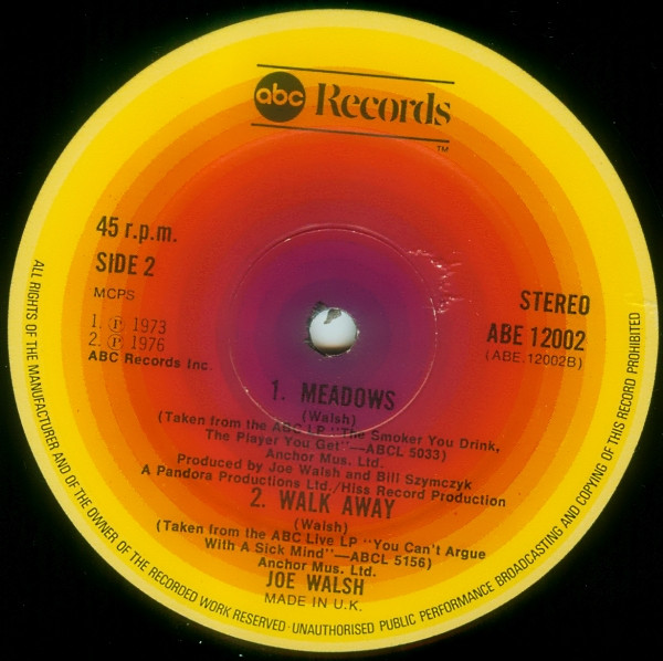 Four Tracks From Joe Walsh