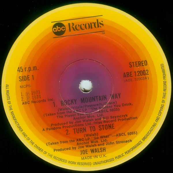 Four Tracks From Joe Walsh