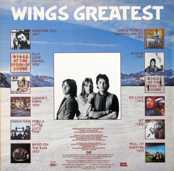 Wings - Wings Greatest | Capitol Records (SOO-11905) - 2 Wings - Wings Greatest | Capitol Records (SOO-11905) - 2