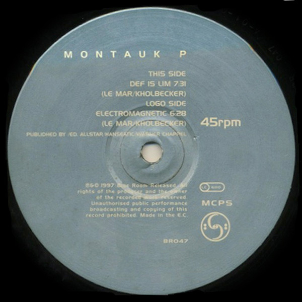 Montauk P - Def Is Lim / Electromagnetic | Blue Room Released (BR047) - 2