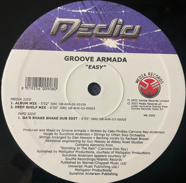 Groove Armada - Easy | Media Records (MR 2005) - 3