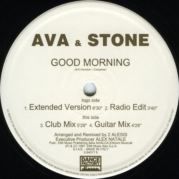 Ava & Stone - Good Morning | Dance Factory (8 84317 6) - 2 Ava & Stone - Good Morning | Dance Factory (8 84317 6) - 2