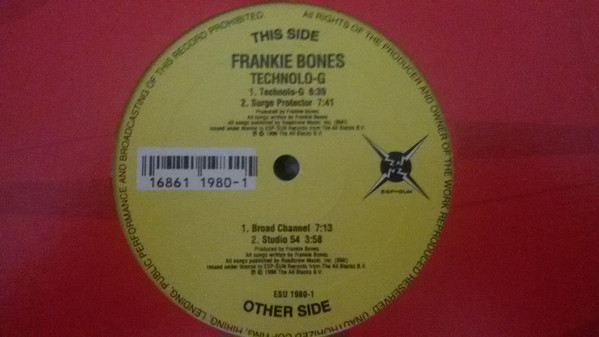 Frankie Bones - Technolo-G | ESP-SUN Records (ESU 1980) - 3 Frankie Bones - Technolo-G | ESP-SUN Records (ESU 1980) - 3