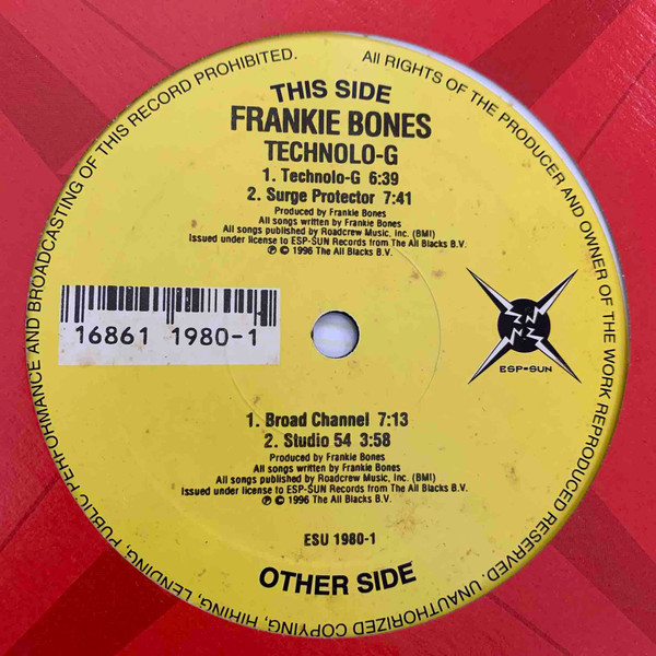 Frankie Bones - Technolo-G | ESP-SUN Records (ESU 1980)