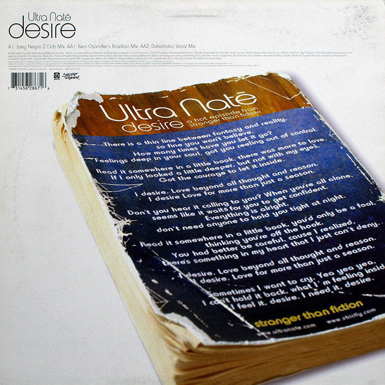 Desire (Joey Negro/Kerri Chandler/Dubaholics Mixes)