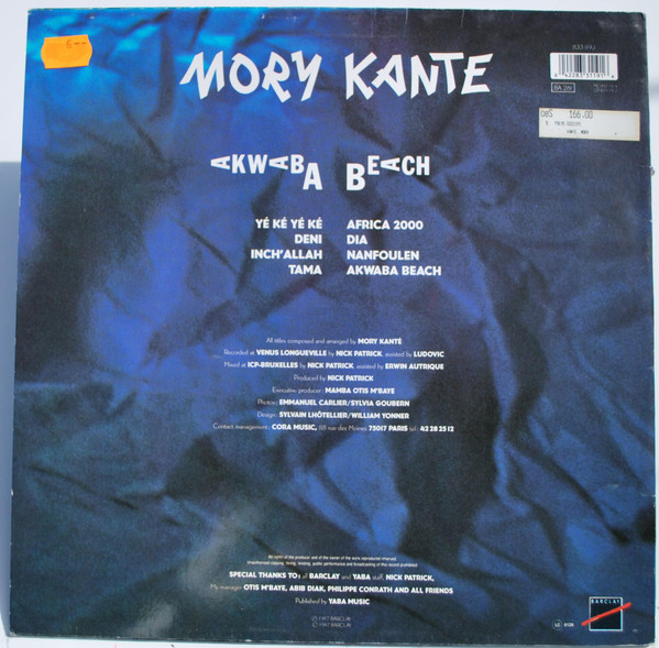 Mory Kanté - Akwaba Beach | Barclay (833 119-1) - 2 Mory Kanté - Akwaba Beach | Barclay (833 119-1) - 2