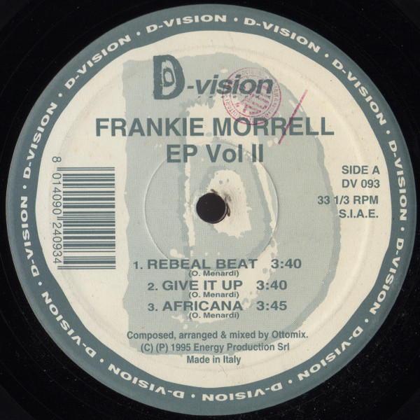 Frankie Morrell - EP Volume II | D:vision Records (DV 093) - main