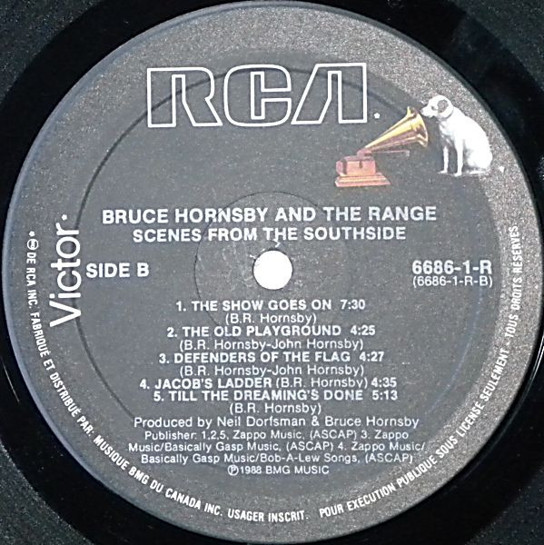 Bruce Hornsby & The Range - Scenes From The Southside | RCA (6686-1-R) - 4 Bruce Hornsby & The Range - Scenes From The Southside | RCA (6686-1-R) - 4