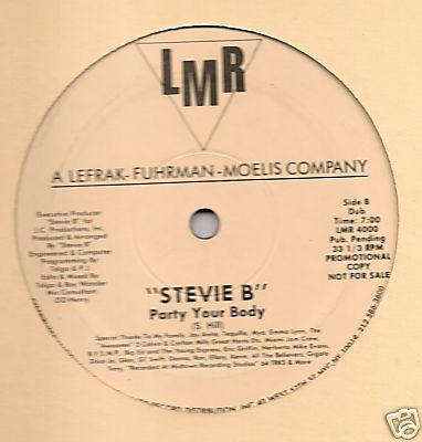 Stevie B - Party Your Body | LMR (Lefrak-Moelis Records) (LMR 4000) - main Stevie B - Party Your Body | LMR (Lefrak-Moelis Records) (LMR 4000) - main