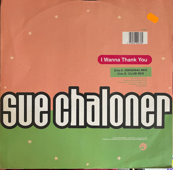 Sue Chaloner - I Wanna Thank You | Pulse-8 Records (12 LOSE 14) - 2 Sue Chaloner - I Wanna Thank You | Pulse-8 Records (12 LOSE 14) - 2