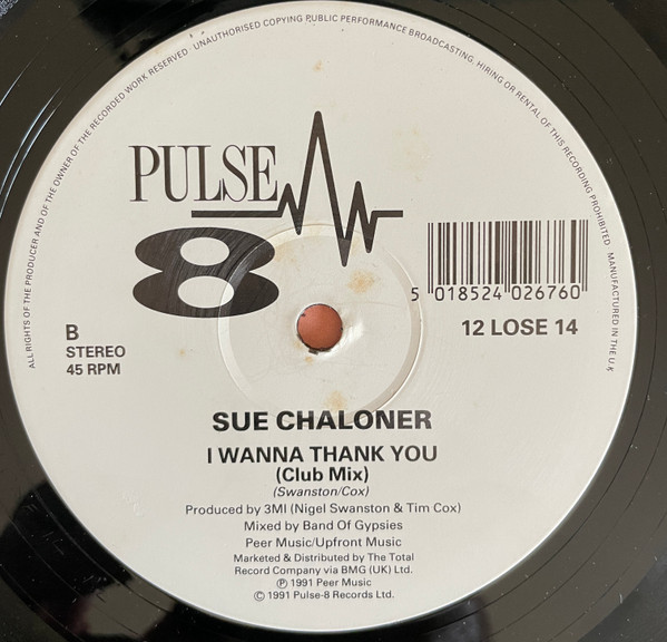 Sue Chaloner - I Wanna Thank You | Pulse-8 Records (12 LOSE 14) - 4 Sue Chaloner - I Wanna Thank You | Pulse-8 Records (12 LOSE 14) - 4