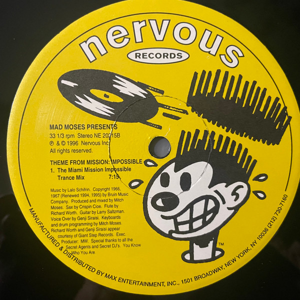 Mad Moses - Theme From Mission: Impossible | Nervous Records (NE 20215) - 2 Mad Moses - Theme From Mission: Impossible | Nervous Records (NE 20215) - 2