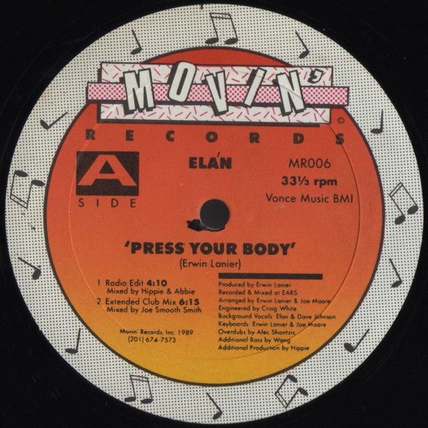 Ela'n - Press Your Body | Movin' Records (MR006) - main