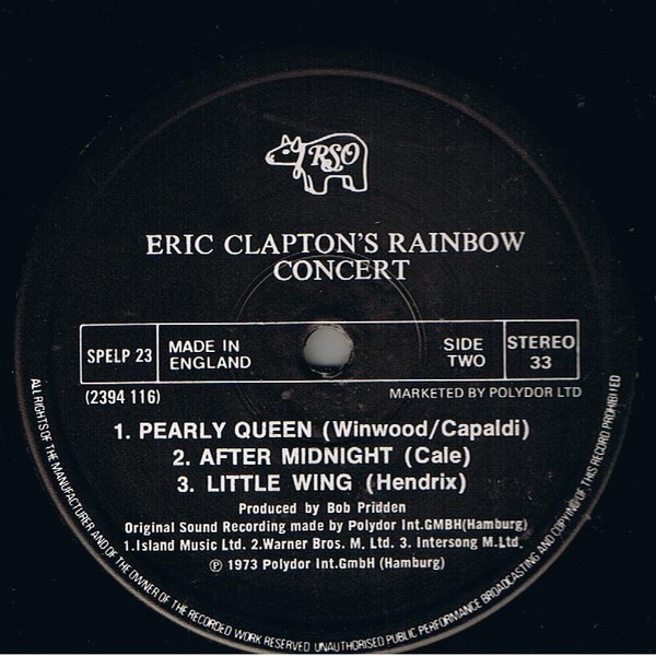 Eric Clapton's Rainbow Concert