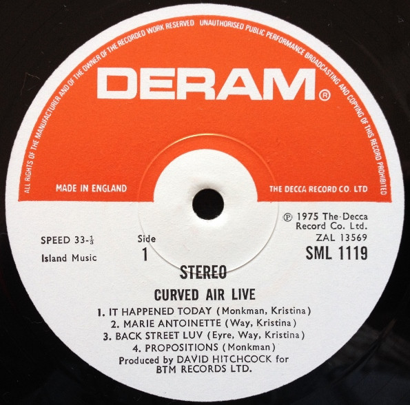 Curved Air Live