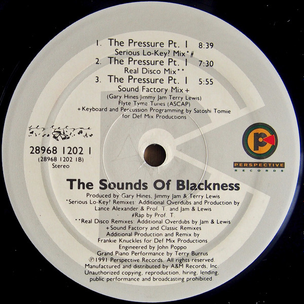 Sounds Of Blackness - The Pressure (Pt. 1) | Perspective Records (28968 1202 1) - 4 Sounds Of Blackness - The Pressure (Pt. 1) | Perspective Records (28968 1202 1) - 4