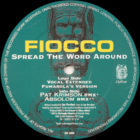 Fiocco - Spread The Word Around | Outline (OU 5004)