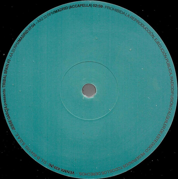 Jesse Garcia - Tribal Spain #3 | Vendetta Records (VENMX 439) - 3