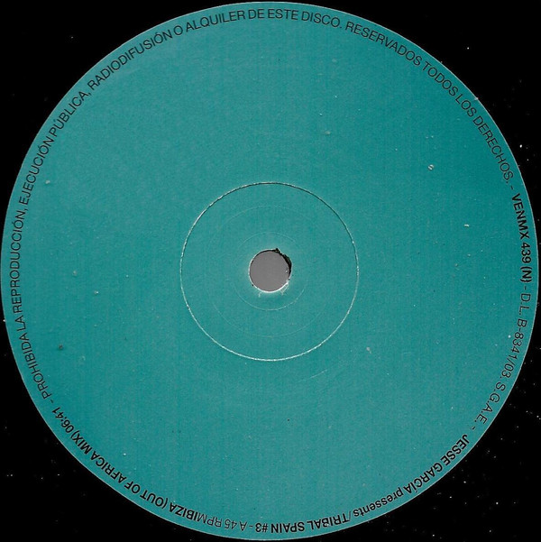 Jesse Garcia - Tribal Spain #3 | Vendetta Records (VENMX 439) - 2