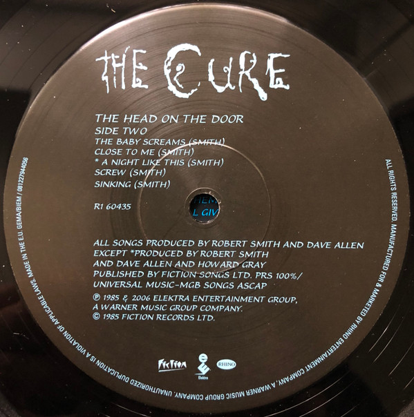 The Cure - The Head On The Door | Fiction Records (R1 60435) - 4 The Cure - The Head On The Door | Fiction Records (R1 60435) - 4