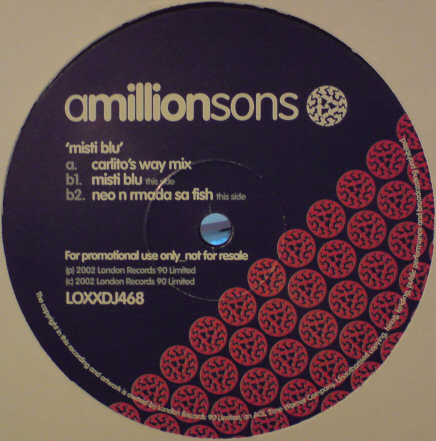 Amillionsons - Misti Blu | London Records (LOXXDJ 468) - 2 Amillionsons - Misti Blu | London Records (LOXXDJ 468) - 2