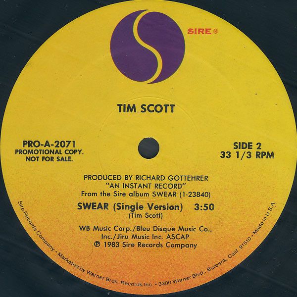 Tim Scott - Swear | Sire (PRO-A-2071) - 3