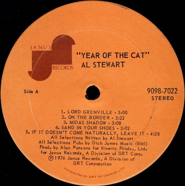 Al Stewart - Year Of The Cat | Janus Records (9098-7022) - 4