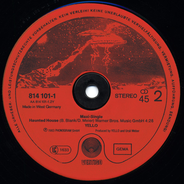 Yello - Let Me Cry / Haunted House | Vertigo (814 101-1) - 4