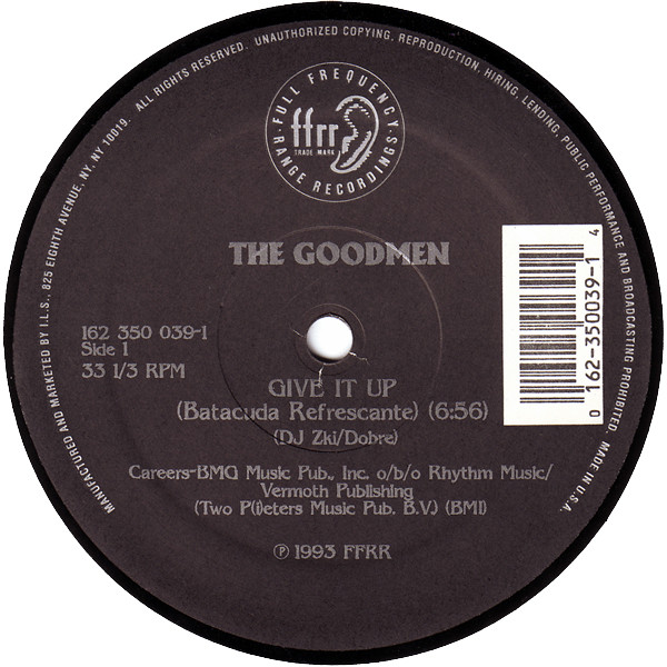 The Good Men - Give It Up | FFRR (162 350 039-1)