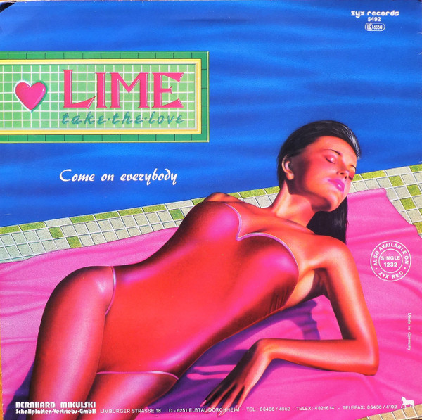 Lime - Take The Love / Come On Everybody | ZYX Records (ZYX 5492) - 2
