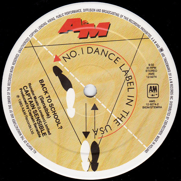 Captain Sensible - Stop The World | A&M Records (AMS 12-9274) - 4 Captain Sensible - Stop The World | A&M Records (AMS 12-9274) - 4