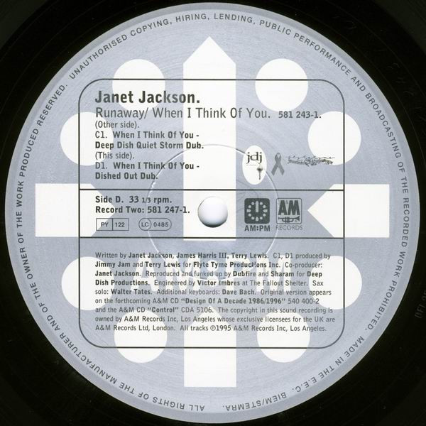 Janet Jackson - Runaway / When I Think Of You | AM:PM (581 243-1) - 6 Janet Jackson - Runaway / When I Think Of You | AM:PM (581 243-1) - 6