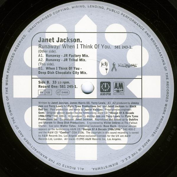 Janet Jackson - Runaway / When I Think Of You | AM:PM (581 243-1) - 4 Janet Jackson - Runaway / When I Think Of You | AM:PM (581 243-1) - 4