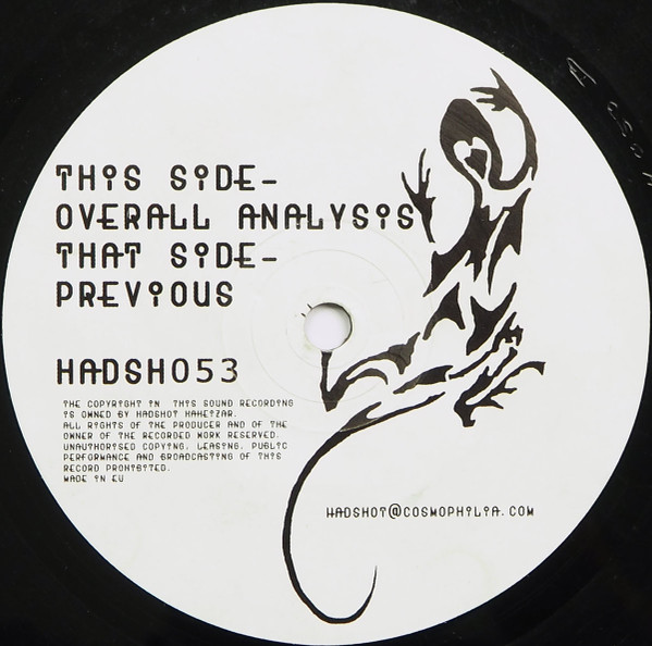 Igneous Sauria - Previous EP | Hadshot Haheizar (HADSH053) - main
