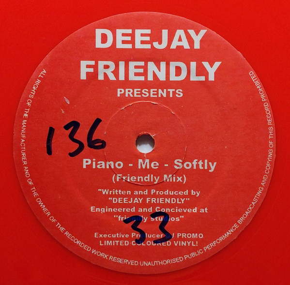Deejay Friendly - Piano - Me - Softly | Not On Label (Deejay Friendly) (PK 01) - 2 Deejay Friendly - Piano - Me - Softly | Not On Label (Deejay Friendly) (PK 01) - 2