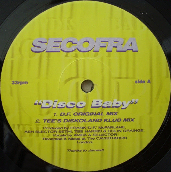 Secofra - Disco Baby | Not On Label (DB001) - main Secofra - Disco Baby | Not On Label (DB001) - main