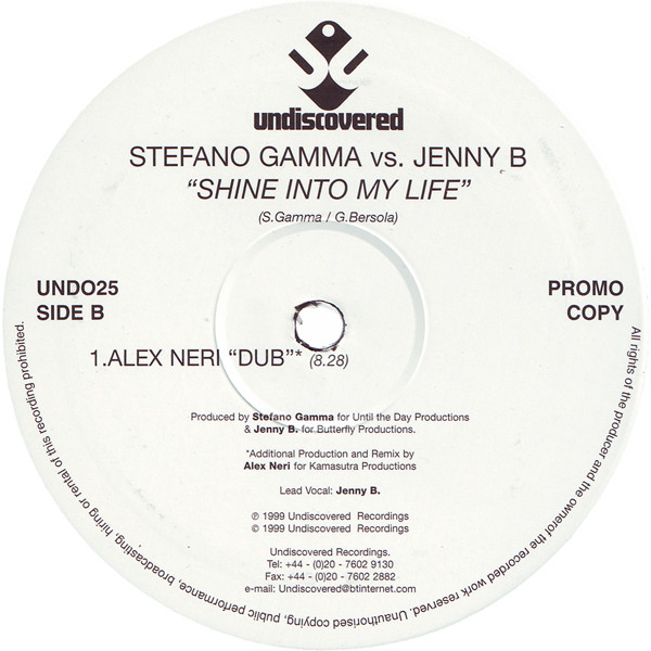 Stefano Gamma vs. Jenny B. - Shine Into My Life | Undiscovered (UND025) - 2 Stefano Gamma vs. Jenny B. - Shine Into My Life | Undiscovered (UND025) - 2