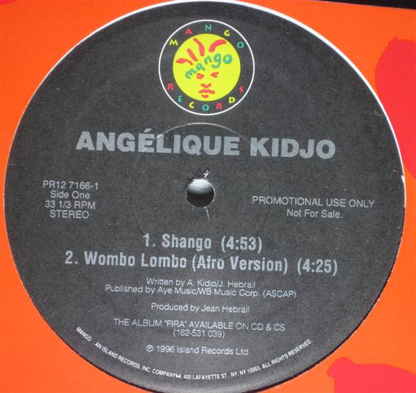 Angélique Kidjo - Shango / Wombo Lombo | Mango (PR12 7166-1)