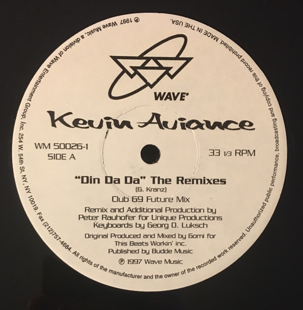 Kevin Aviance - Din Da Da - The Remixes | Wave Music (WM50026-1) - 2