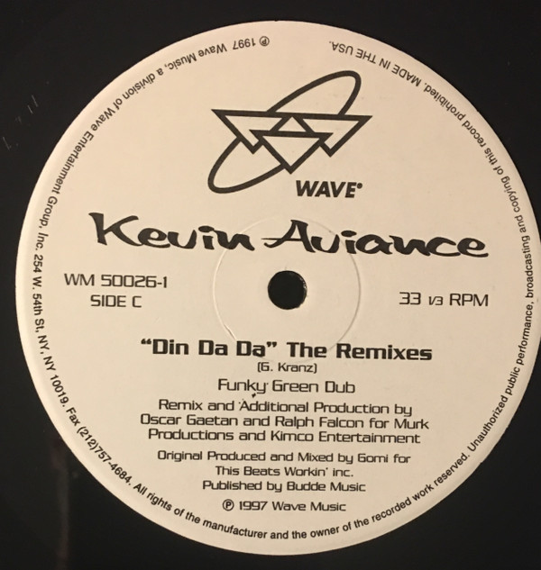 Kevin Aviance - Din Da Da - The Remixes | Wave Music (WM50026-1) - 4