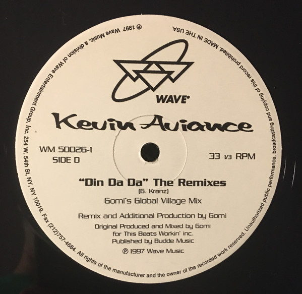 Kevin Aviance - Din Da Da - The Remixes | Wave Music (WM50026-1) - 5