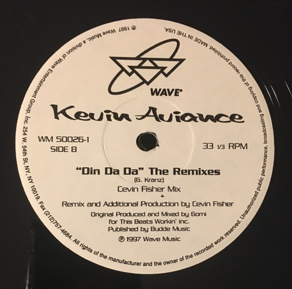 Kevin Aviance - Din Da Da - The Remixes | Wave Music (WM50026-1) - 3